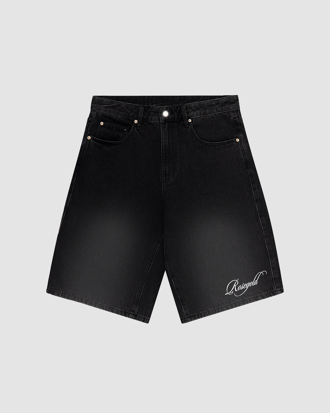 DENIM SCRIPT SHORTS
