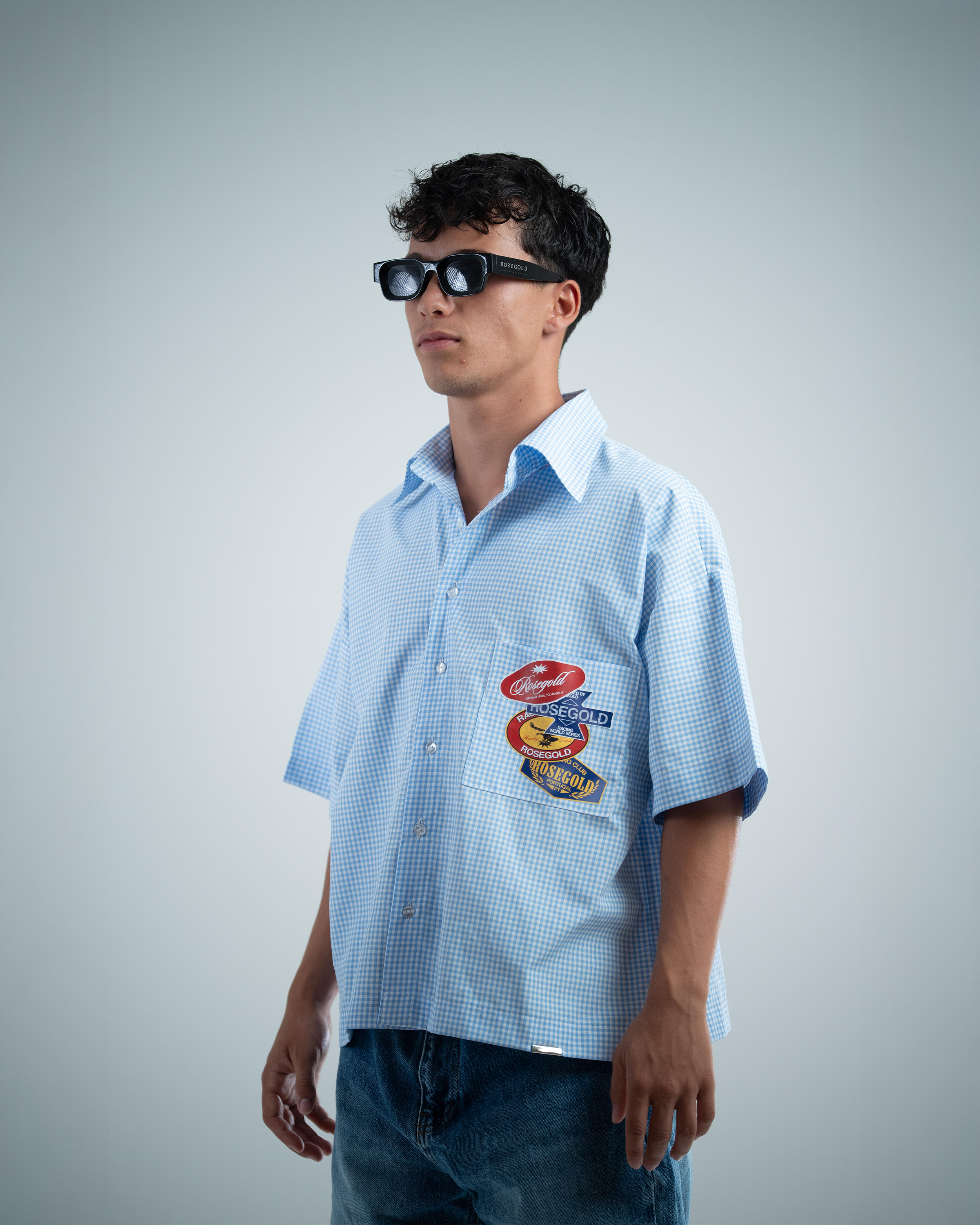 CHECKERED STICKERS SHIRT