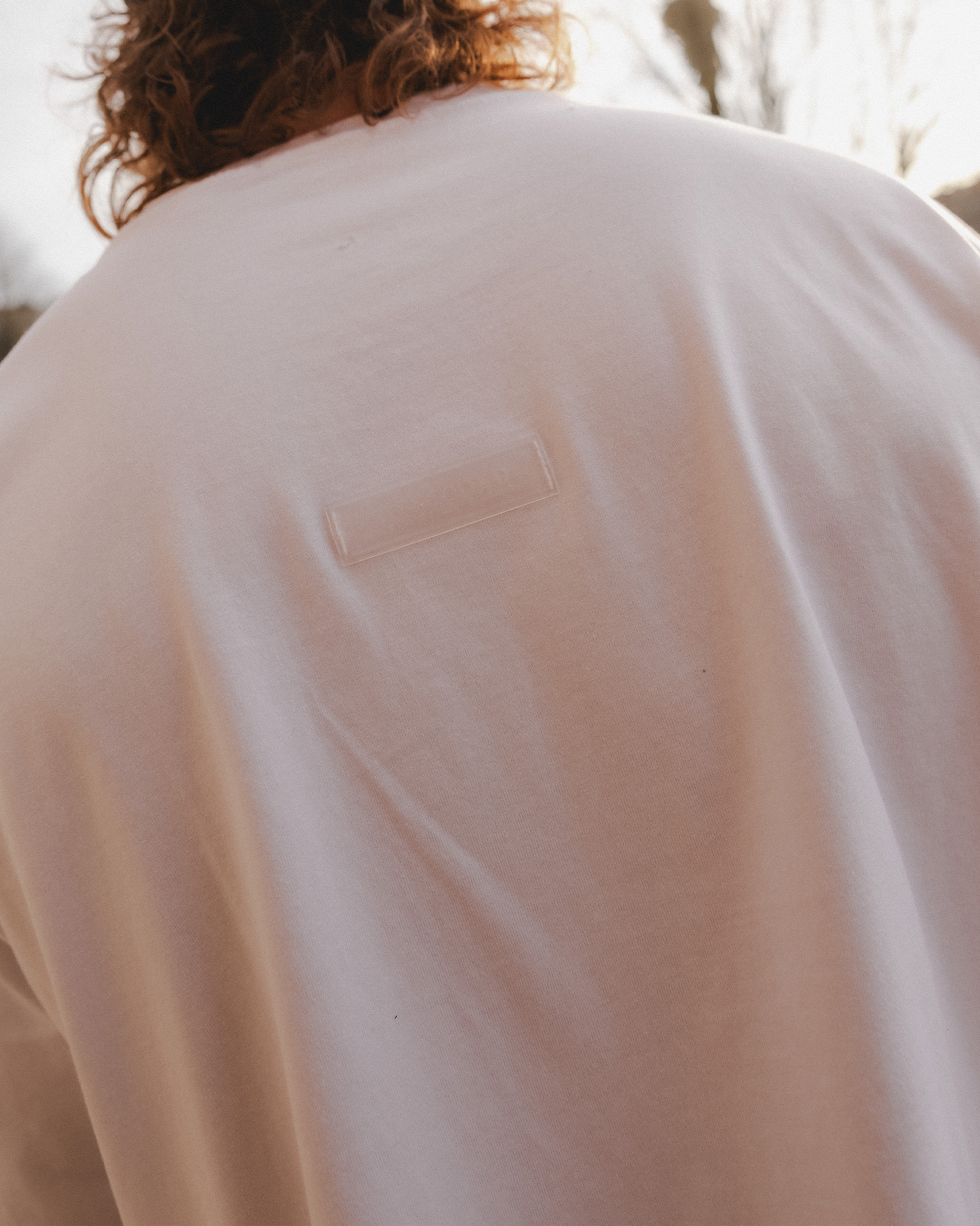 ROSEGOLD X RM RIPPED WHITE T-SHIRT