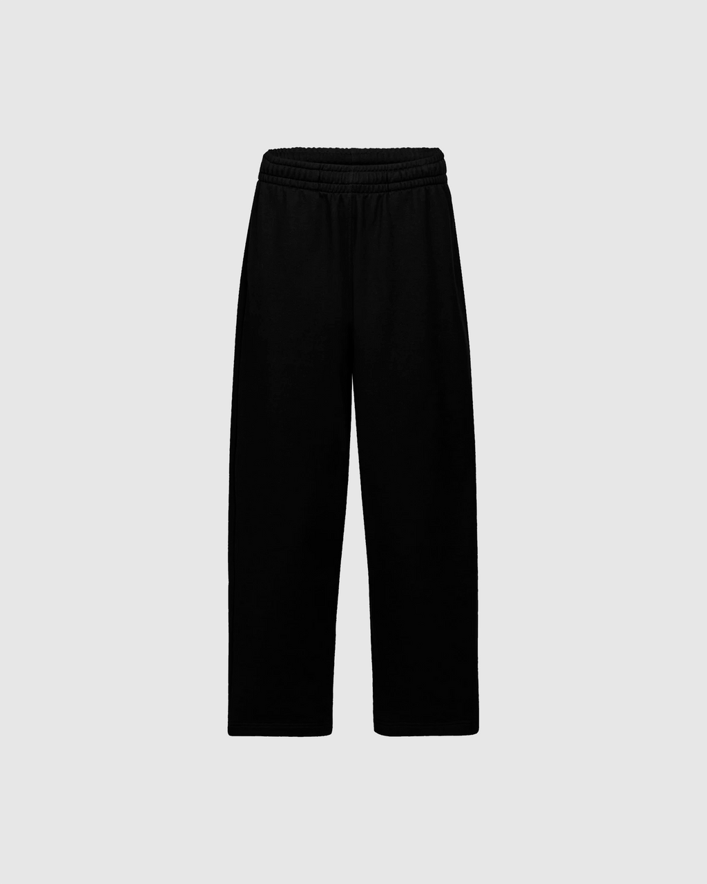 CORE STRAIGHT BLACK TRACKPANTS