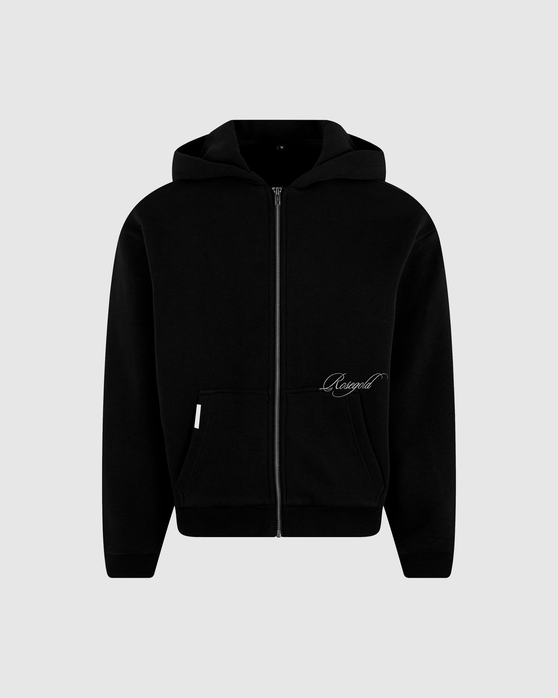 CORE BLACK ZIP-UP HOODIE