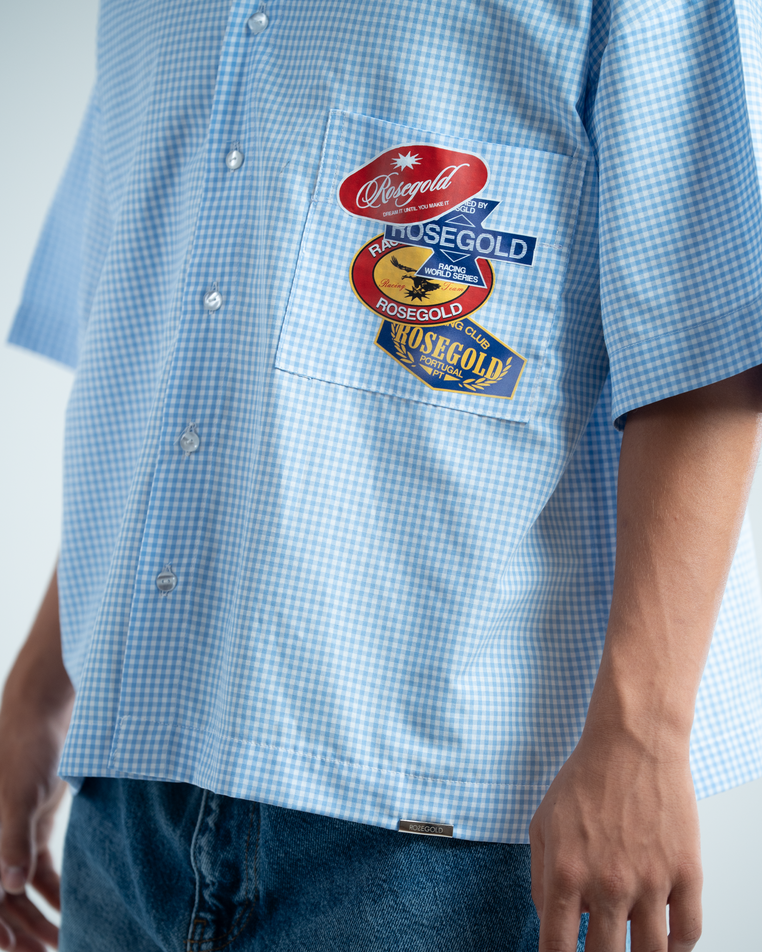 CHECKERED STICKERS SHIRT