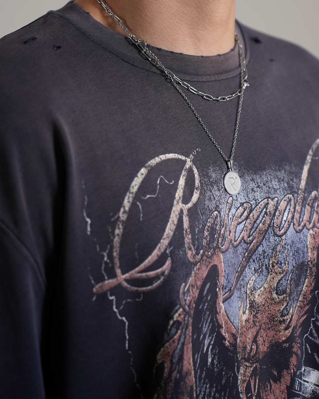 SUNFADED BOXY DOUBLE LAYER