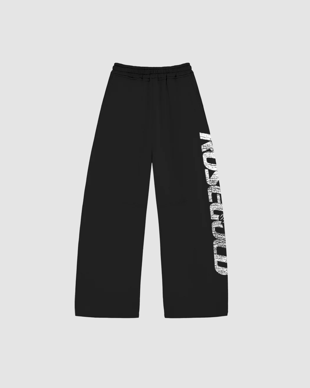 CONCRETE BLACK BAGGY TRACKPANTS