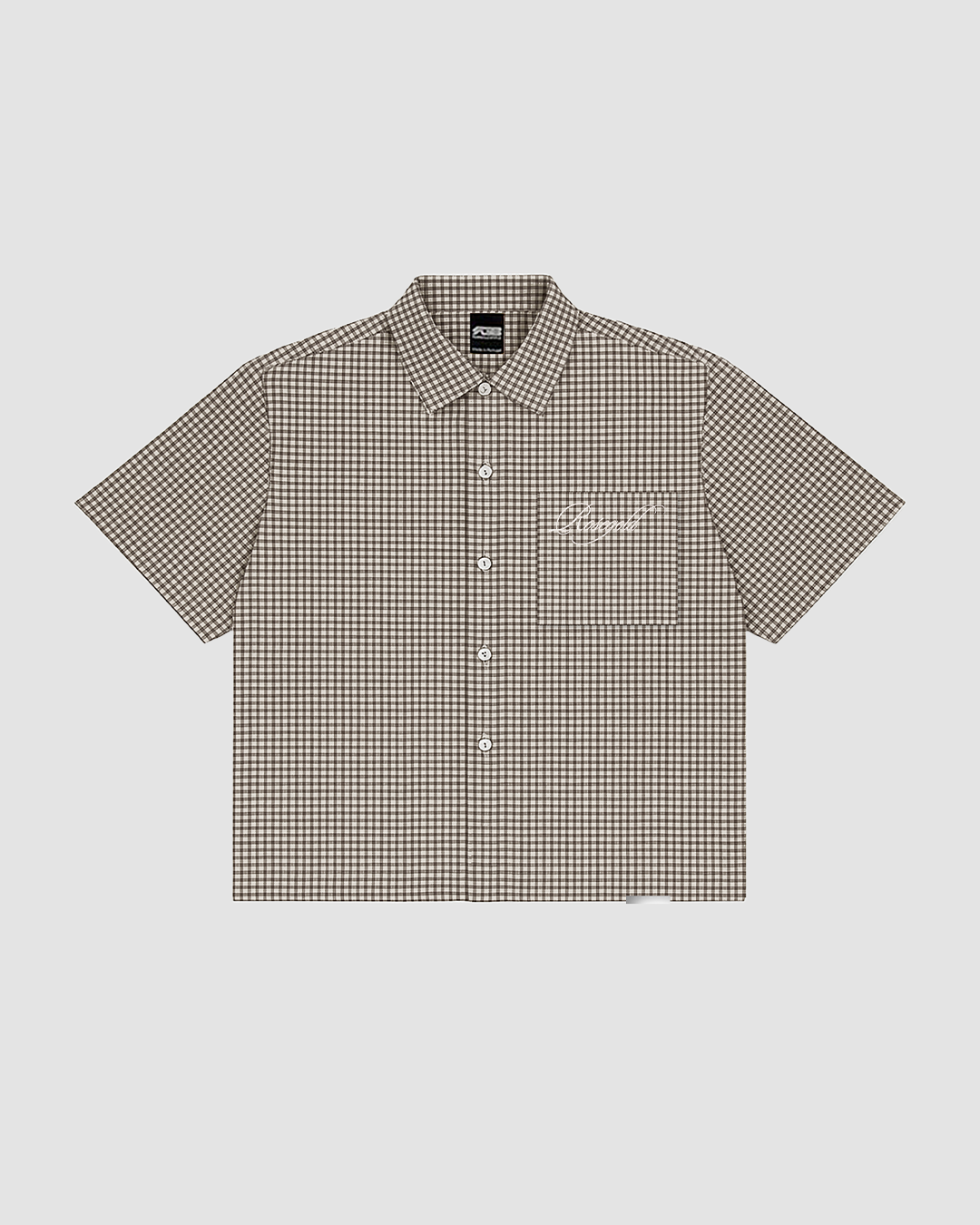 CHECKERED SCRIPT SHIRT