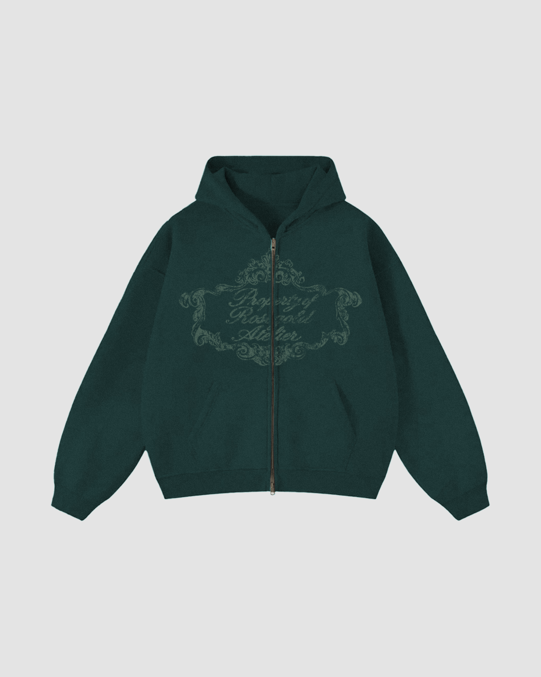 ATELIER GREEN ZIP-UP