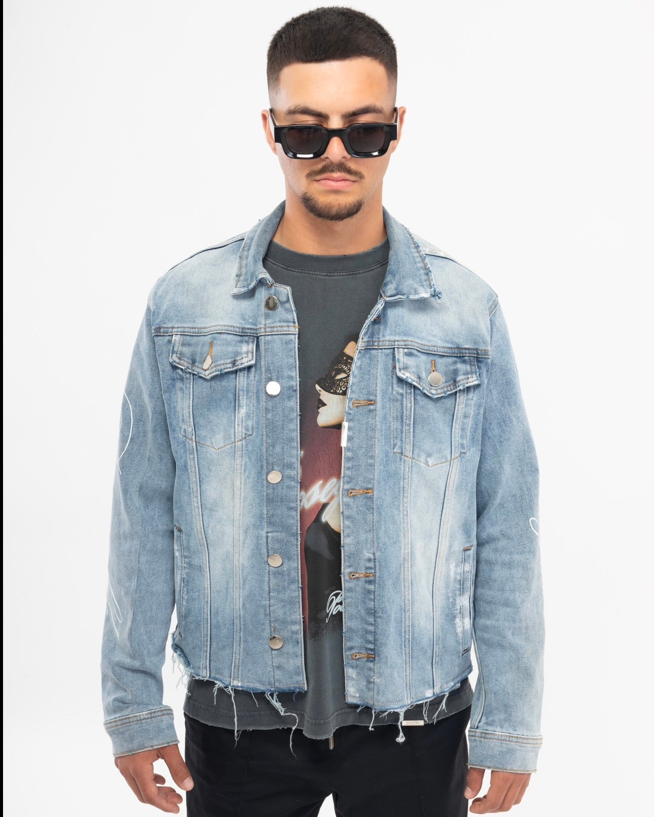 SCRIPT DENIM JACKET
