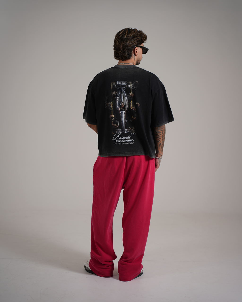 VINTAGE RED HIGHSPEED SWEATPANTS