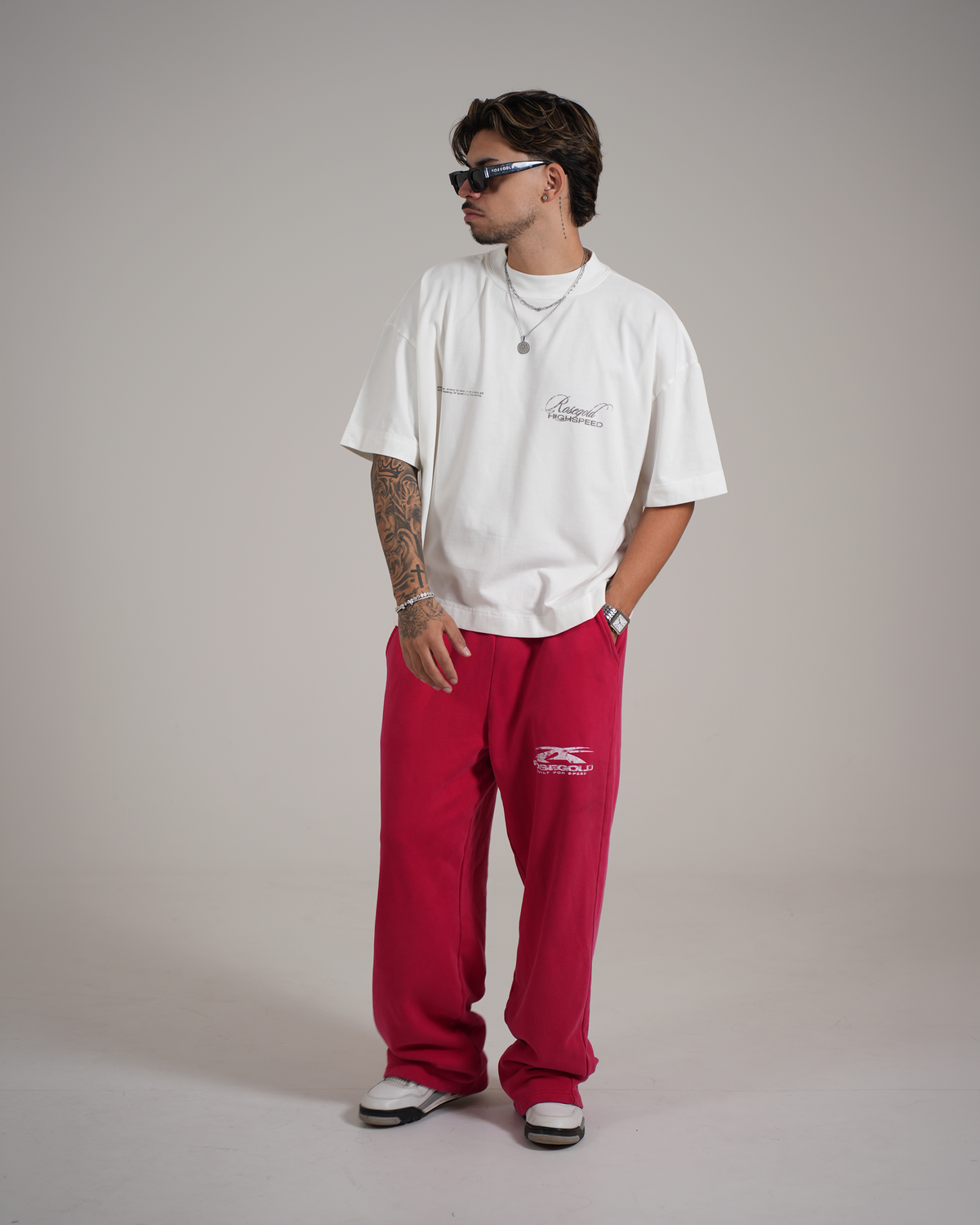 VINTAGE RED HIGHSPEED SWEATPANTS