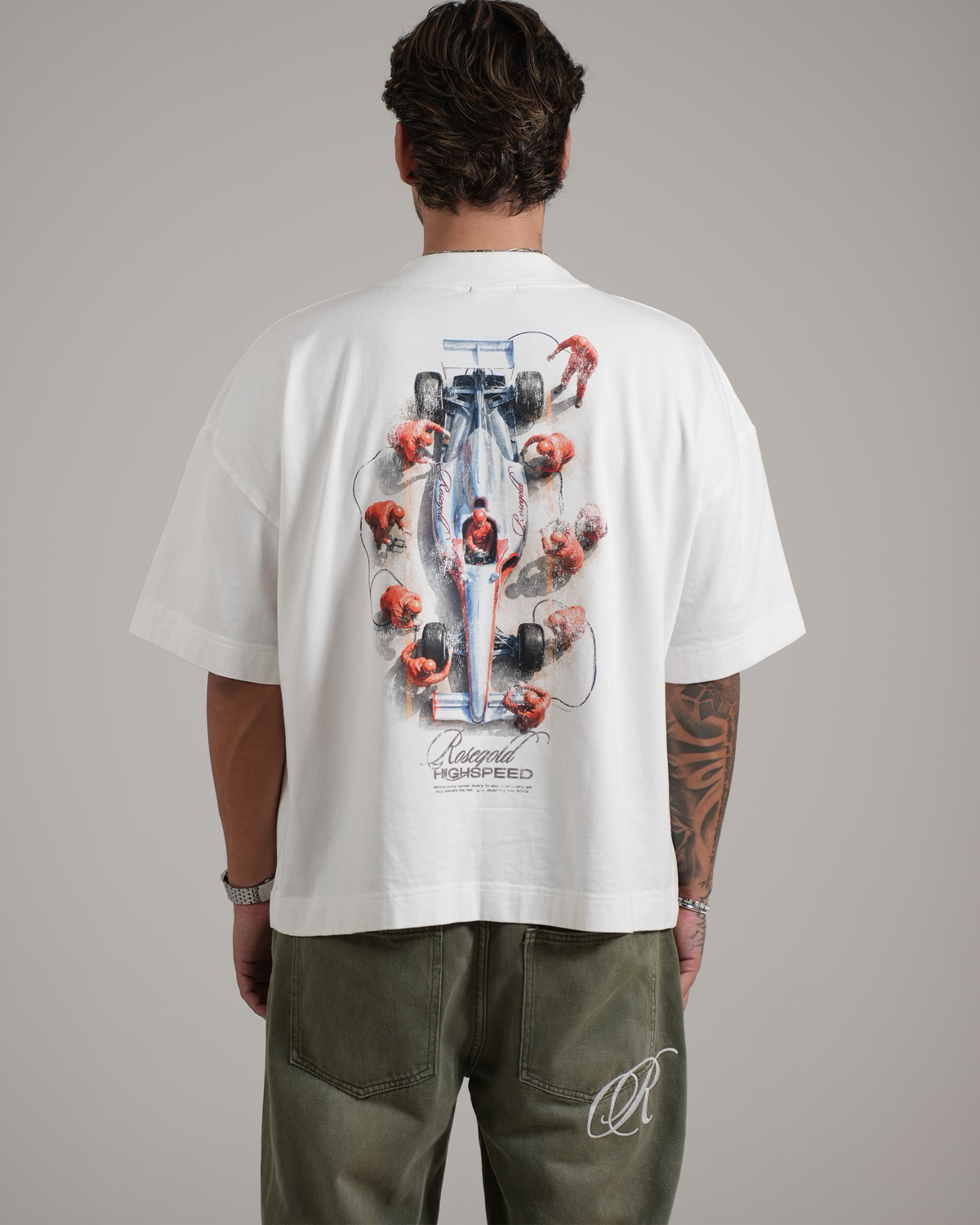 PIT STOP WHITE T-SHIRT