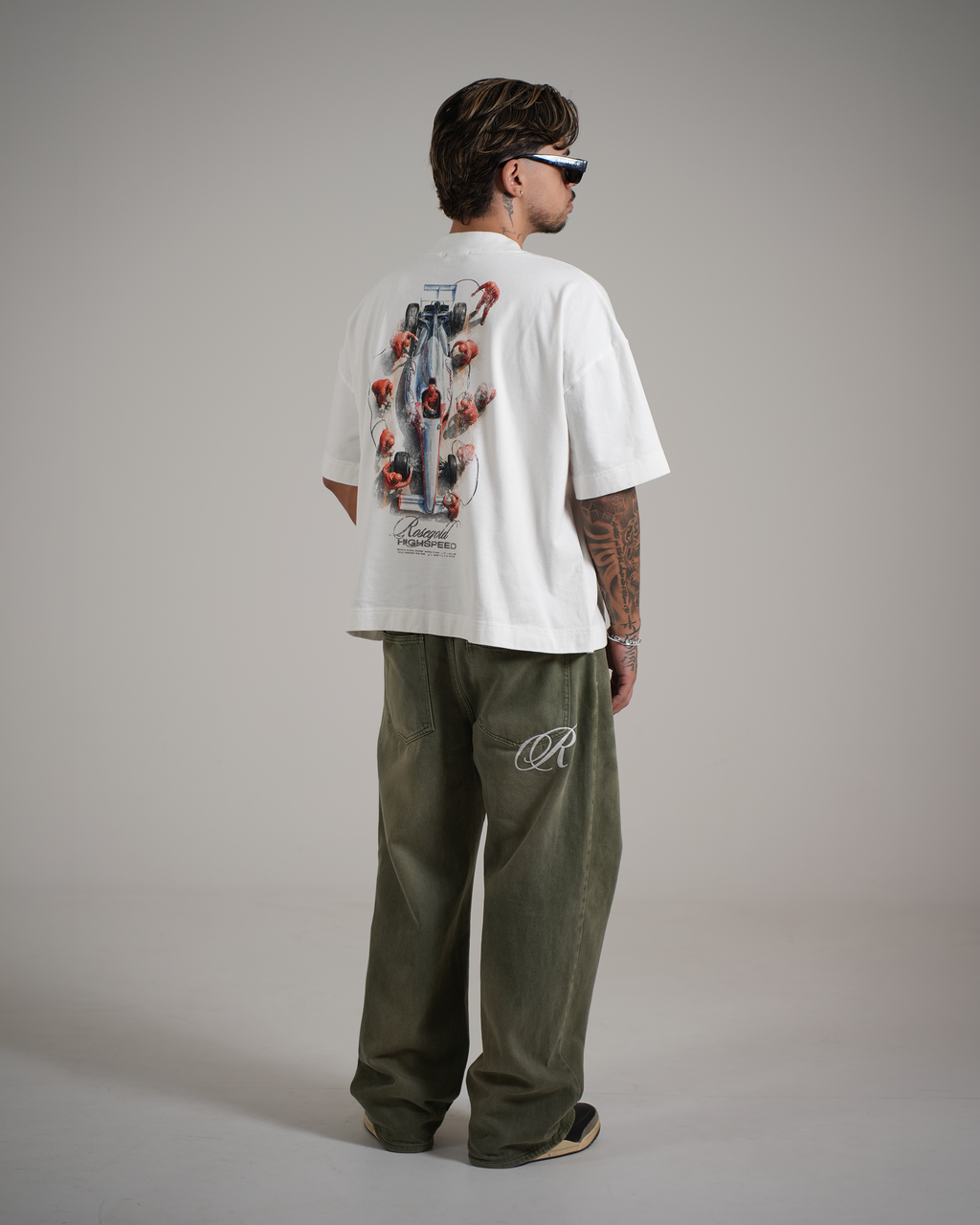 PIT STOP WHITE T-SHIRT
