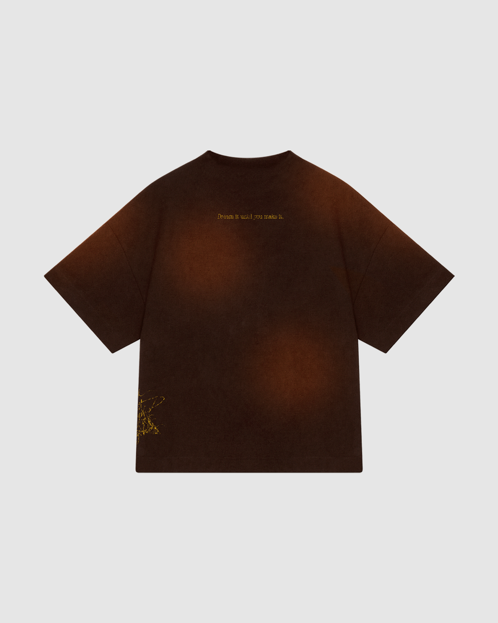 BROWN SUNFADED T-SHIRT