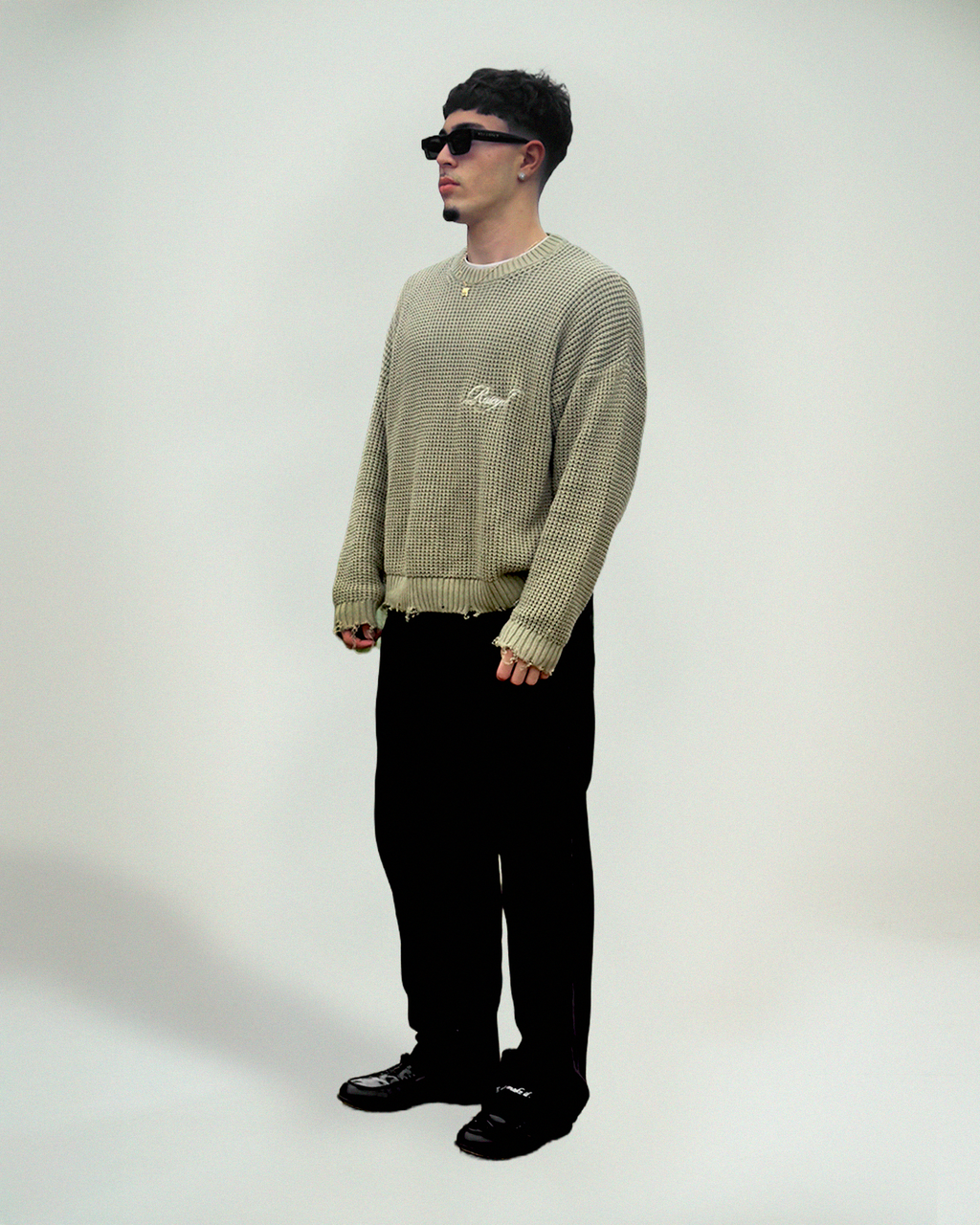 SCRIPT PISTACHIO KNITWEAR