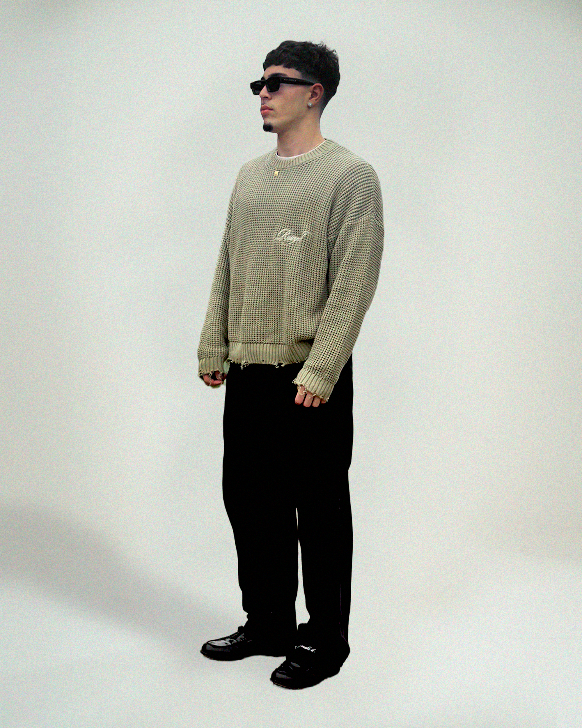 SCRIPT PISTACHIO KNITWEAR