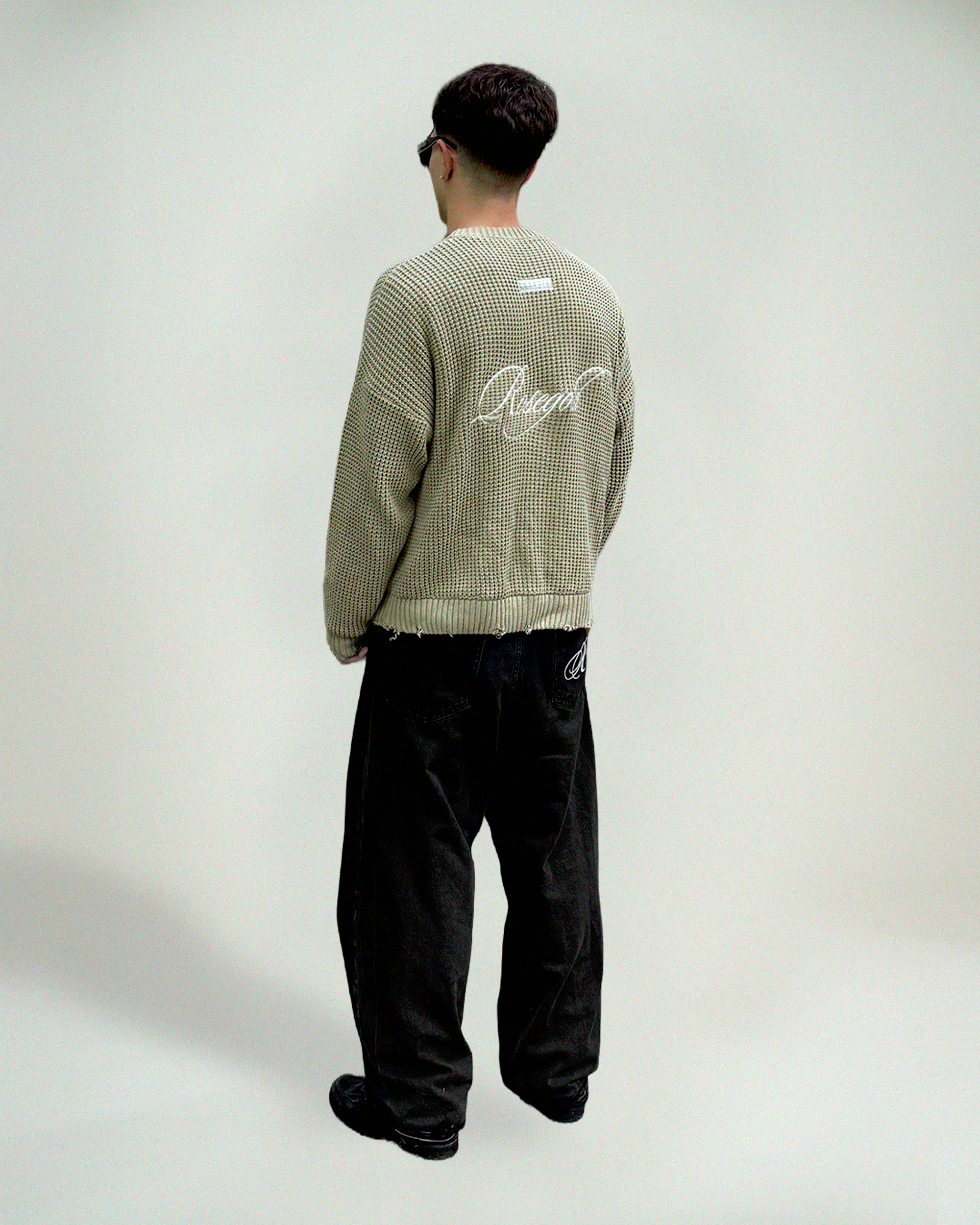 SCRIPT PISTACHIO KNITWEAR